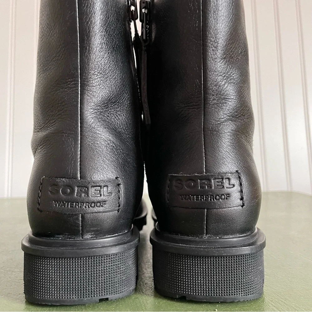 Sorel PHOENIX Waterproof Boots in Black Leather